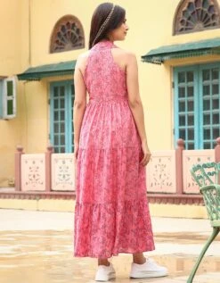 Gulmohar Fuchsia Dress -ZAZU Clothing Shop 0764w03j57fu4