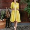 Merida Yellow Dress And Cape Set -ZAZU Clothing Shop 1 78474