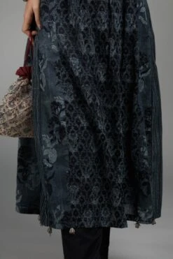Black Hand Block Printed Kurta Dress -ZAZU Clothing Shop 5 13612