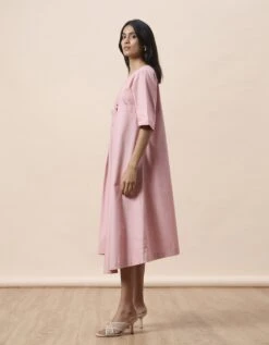 Lark Dress - Dusky Pink -ZAZU Clothing Shop 63east503