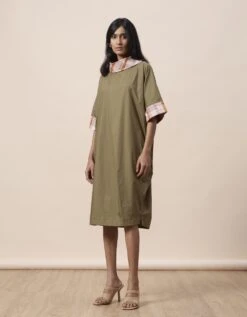 Aspen Long Dress - Olive Green -ZAZU Clothing Shop 63east533
