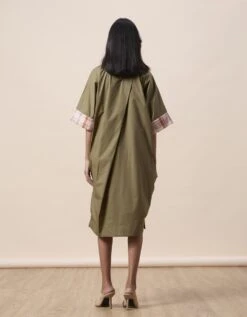 Aspen Long Dress - Olive Green -ZAZU Clothing Shop 63east536