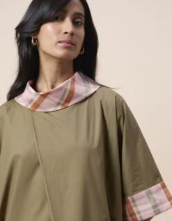 Aspen Long Dress - Olive Green -ZAZU Clothing Shop 63east53b