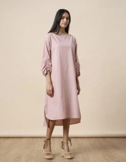 Sara Dress - Ash Pink 10 Sara Dress - Ash Pink -ZAZU Clothing Shop 63east563