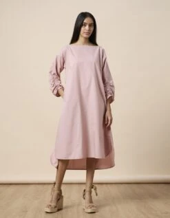 Sara Dress - Ash Pink 12 Sara Dress - Ash Pink -ZAZU Clothing Shop 63east565