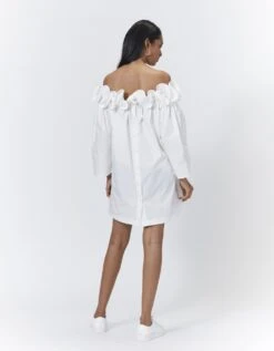 Gia Dress - Bright White 14 Gia Dress - Bright White -ZAZU Clothing Shop 63east586