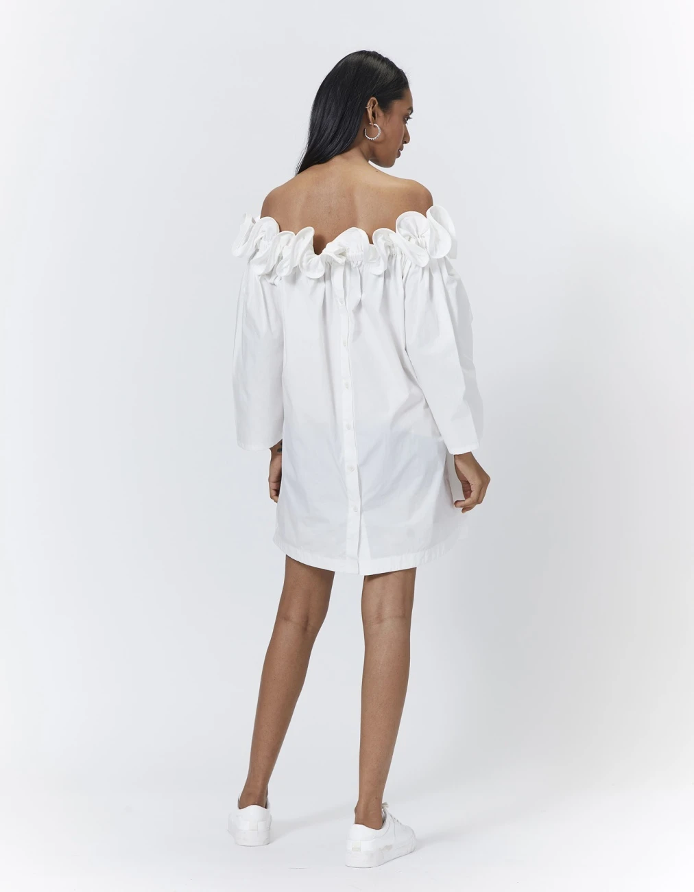 Gia Dress - Bright White 8 Gia Dress - Bright White - Image 6