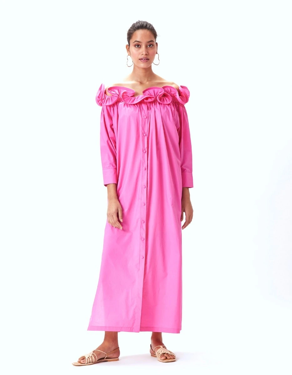 Gia Maxi Dress - Azalea Pink 3 Gia Maxi Dress - Azalea Pink