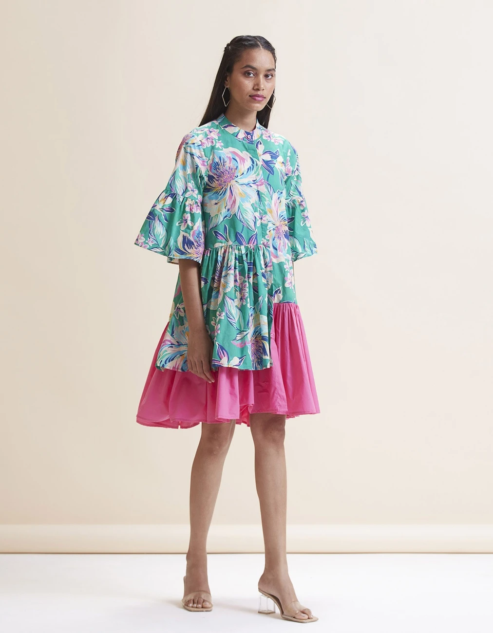 Natalie Dress - Green Floral Print 3 Natalie Dress - Green Floral Print