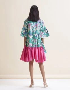 Natalie Dress - Green Floral Print 10 Natalie Dress - Green Floral Print -ZAZU Clothing Shop 63east633