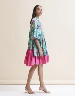 Natalie Dress - Green Floral Print 11 Natalie Dress - Green Floral Print -ZAZU Clothing Shop 63east635