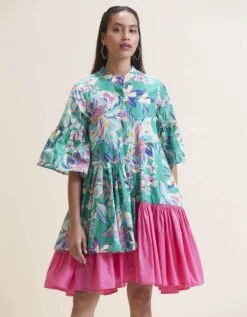 Natalie Dress - Green Floral Print 13 Natalie Dress - Green Floral Print -ZAZU Clothing Shop 63east63b