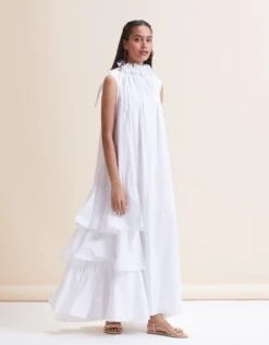 Giselle Maxi Dress - White -ZAZU Clothing Shop 63east742