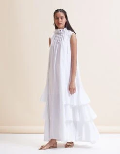 Giselle Maxi Dress - White -ZAZU Clothing Shop 63east743