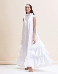 Giselle Maxi Dress - White -ZAZU Clothing Shop 63east745