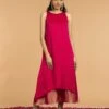 Magenta Chameli Halter Neck Dress -ZAZU Clothing Shop 87817766177651