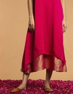 Magenta Chameli Halter Neck Dress -ZAZU Clothing Shop 87817766177653