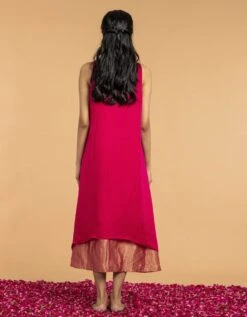Magenta Chameli Halter Neck Dress -ZAZU Clothing Shop 8781776617765b