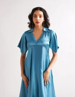Handkerchief Dress- Blue Moon -ZAZU Clothing Shop abi2312b