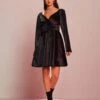ZAZU Black Velvet Dress