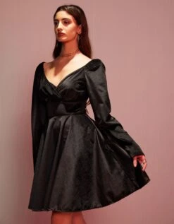 ZAZU Black Velvet Dress -ZAZU Clothing Shop celeste94