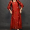 Jo Dress Firebrick Red -ZAZU Clothing Shop dn0011