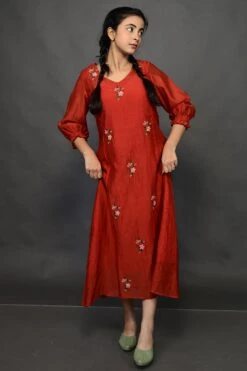 Jo Dress Firebrick Red