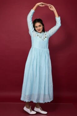 Brunnera Dress Baby Blue -ZAZU Clothing Shop dn0043
