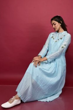 Brunnera Dress Baby Blue -ZAZU Clothing Shop dn0045