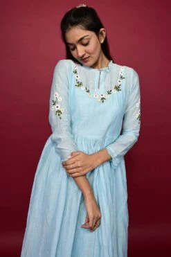 Brunnera Dress Baby Blue -ZAZU Clothing Shop dn004b