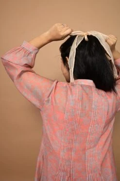 Rose Smokey Dress Rust -ZAZU Clothing Shop dn015b