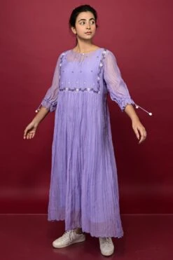 Conflower Dress Powder Blue