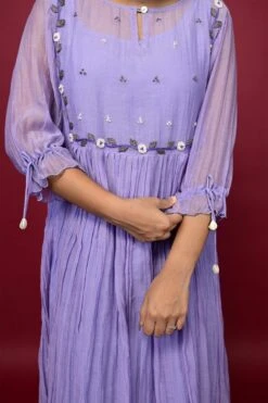 Conflower Dress Powder Blue -ZAZU Clothing Shop dsa0014