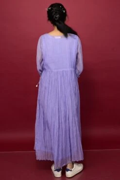 Conflower Dress Powder Blue -ZAZU Clothing Shop dsa001b