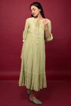 Dahlia Dress Sage Green