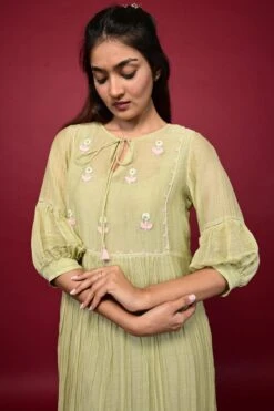 Dahlia Dress Sage Green -ZAZU Clothing Shop dsa0023