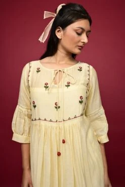 Dahlia Dress Ivory -ZAZU Clothing Shop dsa002a3