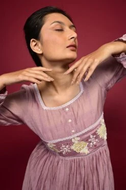 Calendula Dress Crepe Pink -ZAZU Clothing Shop dsa0043