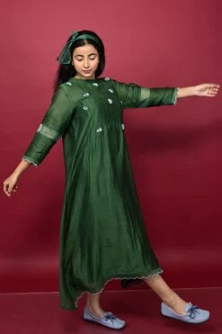 Magnolia Dress Forest Green -ZAZU Clothing Shop dsa0063