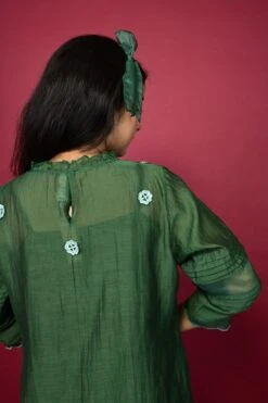 Magnolia Dress Forest Green -ZAZU Clothing Shop dsa006b