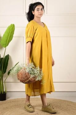 Margarita Dress Dandelion Yellow -ZAZU Clothing Shop dsa0094