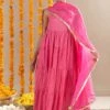 Tara Dress, Pants And Dupatta Set - Rani Pink 2 Tara Dress, Pants And Dupatta Set - Rani Pink -ZAZU Clothing Shop festive81