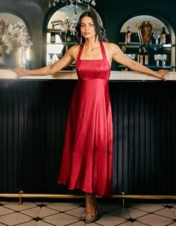 Paro Midi Dress -ZAZU Clothing Shop fptt1006s2 1