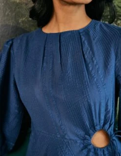 Alyssa Blue Midi Dress -ZAZU Clothing Shop fptt1017s6 1