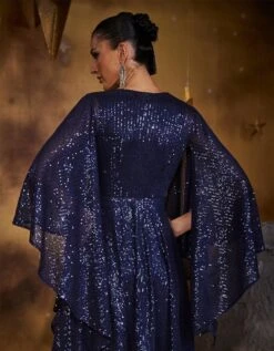 Spartan Pleated Sequin Top With Dress -ZAZU Clothing Shop hof0008128hof0008129b