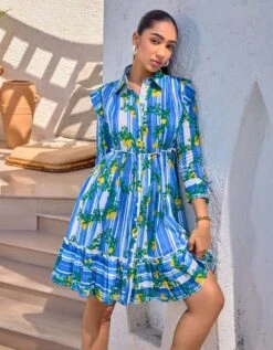 Minori Cotton Mulmul Dress -ZAZU Clothing Shop hof8241b