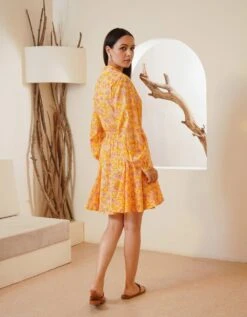 Japanese Blossom Dress For Women -ZAZU Clothing Shop hojdr084 1