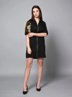 Black Jacket Dress -ZAZU Clothing Shop hom3242
