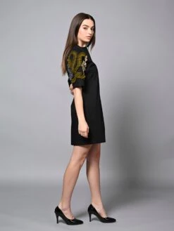 Black Jacket Dress -ZAZU Clothing Shop hom3243