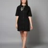 Black Zari Jacket Dress 1 Black Zari Jacket Dress -ZAZU Clothing Shop hom3371